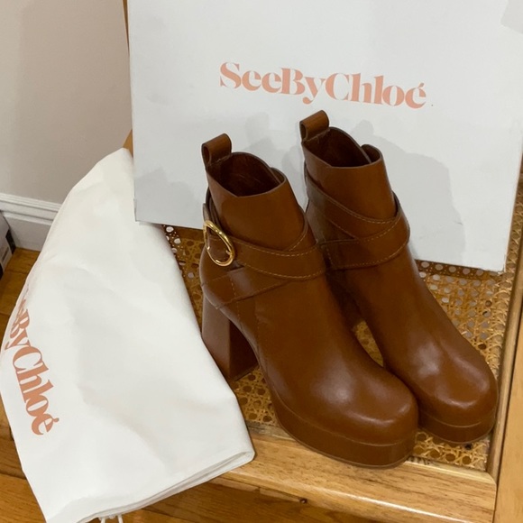 See By Chloe Lyna Boot Tan Size US 5 EU 35 - Picture 5 of 12